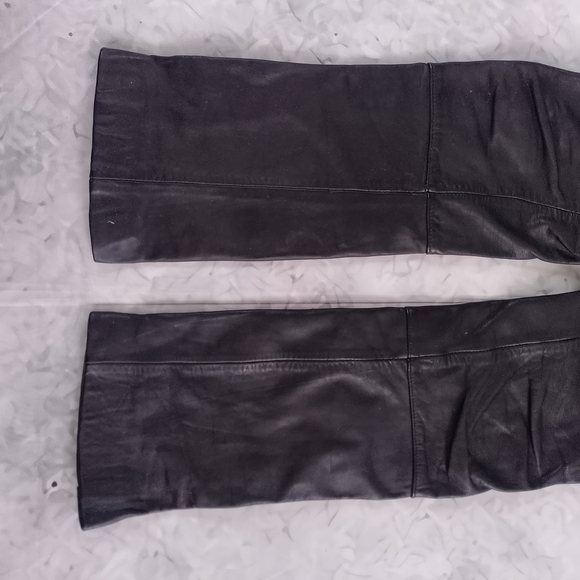 Vintage 80s Hein Gericke Black Leather Motorcycle Pants Biker - Picture 6 of 14